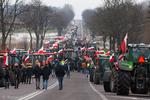 Liczny protest rolników w Marianowie
