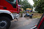 Kolizja z motocyklem w Marianowie