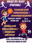 Nabór do klasy 1 sportowej w SP4 | xlomza.pl