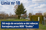 Dojazdy do Rodzinnych Ogródków Działkowych linią nr 18 - od maja do września | xlomza.pl