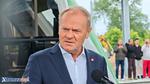 Tusk w pierwszym pociągu do Łomży. Historyczny powrót kolei po 33 latach  [FOTO] | xlomza.pl