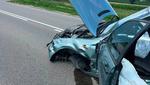 O włos od tragedii. Zderzenie BMW i Audi na drodze do Nowogrodu | xlomza.pl