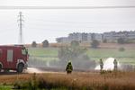 Pożar rżyska w Łomży